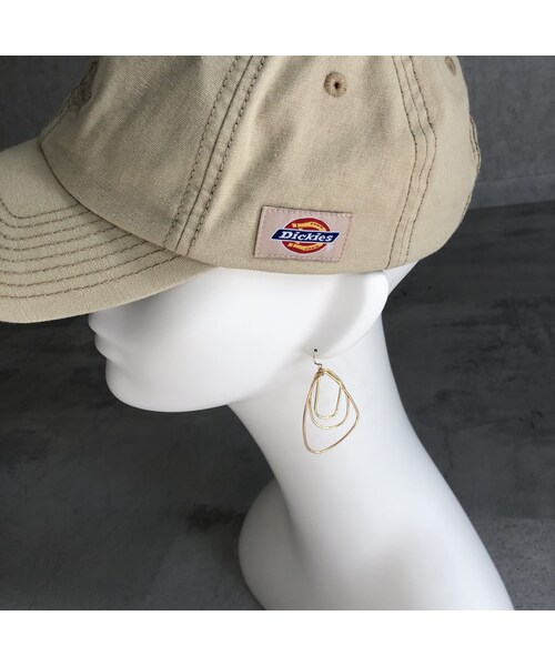 copine(コピン)の「華奢変形サークル3連ピアス/イヤリング【クリックポスト対象商品】(ピアス(両耳用)・レディース・その他)」の11枚目の写真