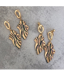 copine | 変形カラーモチーフピアス/イヤリング【クリックポスト対象商品】(ピアス（両耳用）)