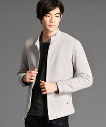 HIDEAWAYS NICOLE | ポンチスウェードシングルライダースブルゾン(ブルゾン)