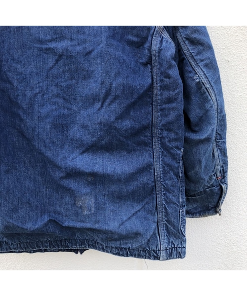 【50s】 Hercules カバーオール 金ボタン ブランケット 縦落ち 50s】 Hercules カバーオール 金ボタン ブランケット 縦落ち 50s