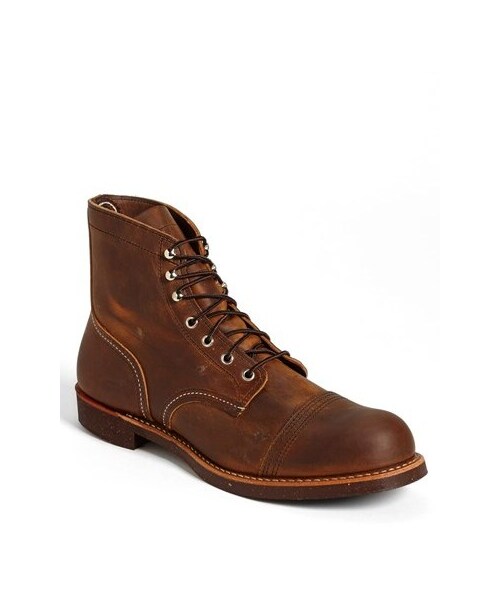 RED WING SHOES（レッドウィング）の「Red Wing 'Iron Ranger' Cap Toe Boot (Online Only)（ブーツ・Copper- 8115・8 D/10.5 D/9 D/8.5 D/13 D/11 D/14 D/7 D/12 D/11.5 D/9.5 D/10 D/7.5 D）」の3枚目の写真