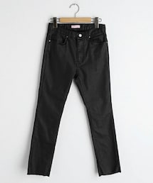 DHOLIC | 裏起毛レザー調カットオフパンツ(その他パンツ)
