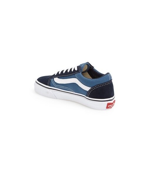 VANS（バンズ）の「Vans 'Old Skool' Skate Sneaker (Toddler, Little Kid & Big Kid)（その他パンツ・キッズ・Navy・Little Kid 1.5 M/Big Kid 3.5 M/Little Kid 3 M/Toddler 11 M/Toddler 10.5 M/Little Kid 2 M/Little Kid 12.5 M/Little Kid 13 M/Toddler 11.5 M）」の2枚目の写真