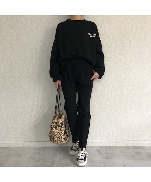 copine（コピン）の「12月4日再入荷！楽な履き心地スーパーストレッチ！あったか裏起毛ツイルタックパンツ(3color)【クリックポスト対象商品】（その他パンツ・レディース・その他）」の11枚目の写真