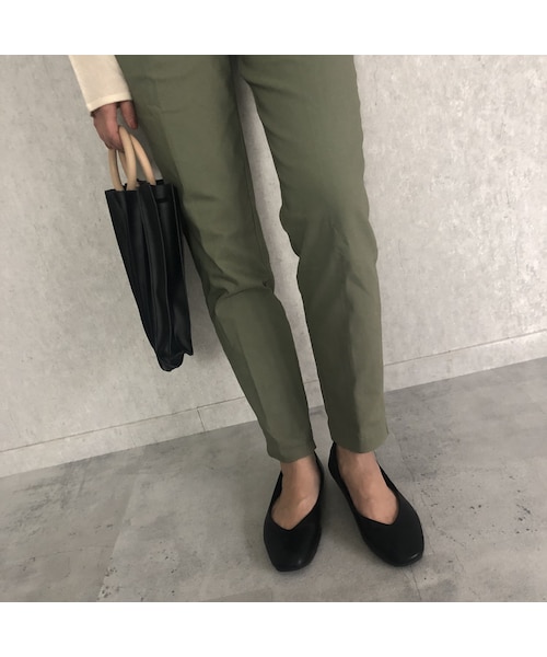 copine（コピン）の「12月4日再入荷！楽な履き心地スーパーストレッチ！あったか裏起毛ツイルタックパンツ(3color)【クリックポスト対象商品】（その他パンツ・レディース・その他）」の5枚目の写真