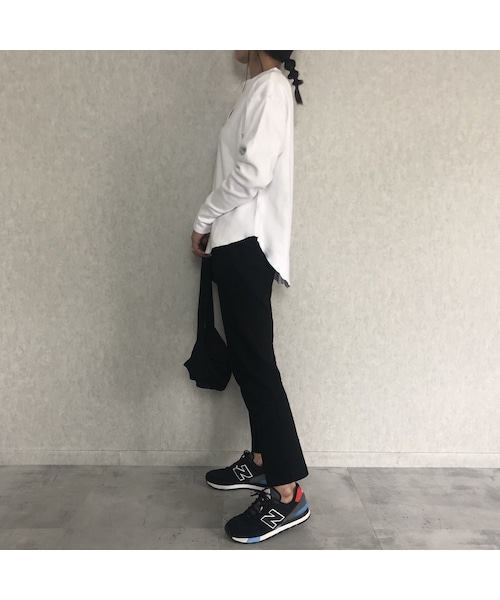 copine（コピン）の「12月4日再入荷！楽な履き心地スーパーストレッチ！あったか裏起毛ツイルタックパンツ(3color)【クリックポスト対象商品】（その他パンツ・レディース・その他）」の9枚目の写真