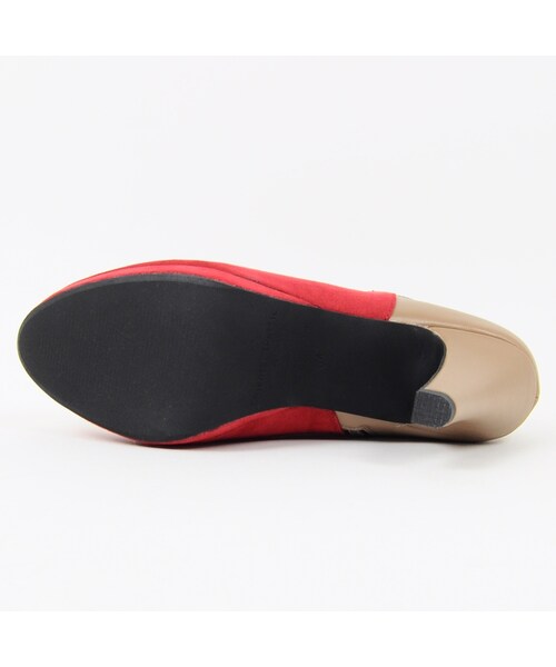 ORiental TRaffic(オリエンタルトラフィック)の「バイカラーショートブーツ(シューズ・レディース・ブラック/パープル/レッド・S/M/L/LL)」の8枚目の写真