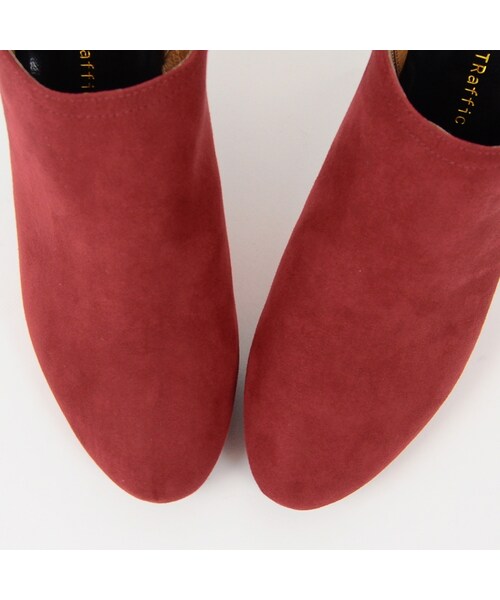 ORiental TRaffic(オリエンタルトラフィック)の「バイカラーショートブーツ(シューズ・レディース・ブラック/パープル/レッド・S/M/L/LL)」の4枚目の写真