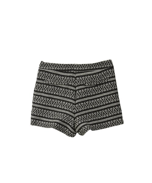 gracegift（グレースギフト）の「南洋民族 韓國滿版幾何圖騰短褲（パンツ・レディース・黑・S/M）」の2枚目の写真