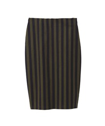 gracegift | 甜美街頭 韓國直條紋窄裙(スカート)