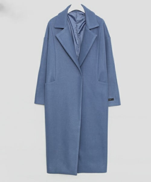 [lavu] ウールブレンドロングコート