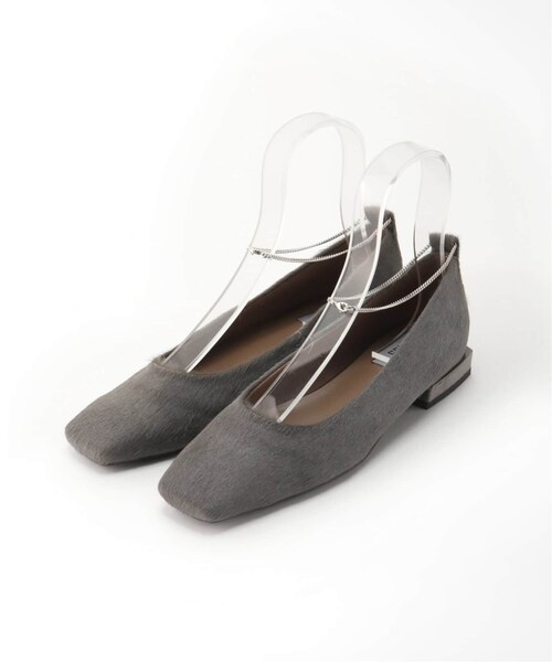 LE TALON(ルタロン)の「GRISE レザースクエア2WAYフラット(シューズ・ブラック A/22/残り1点/22.5/在庫あり/23/23.5/24/24.5/25/残り3点)」の2枚目の写真