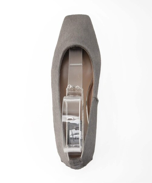 LE TALON(ルタロン)の「GRISE レザースクエア2WAYフラット(シューズ・ブラック A/22/残り1点/22.5/在庫あり/23/23.5/24/24.5/25/残り3点)」の7枚目の写真