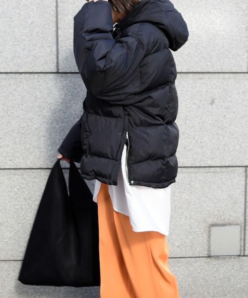 no brand（ノーブランド）の「アノラックフードパディングアウター（ダウンジャケット/コート・レディース・その他）」の4枚目の写真