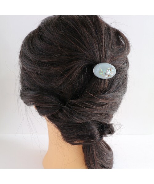 Handmade（ハンドメイド）の「大人可愛いグレーとシェルのレジン