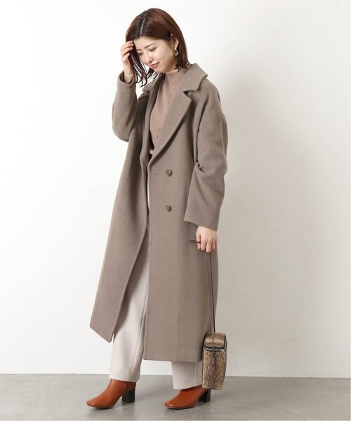 B.C STOCK(ベーセーストック)の「《追加予約》ビッグカラーコート◆(ジャケット/アウター・ホワイト A/フリー/在庫あり)」の3枚目の写真