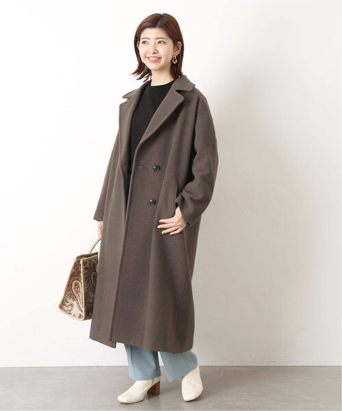 B.C STOCK(ベーセーストック)の「《追加予約》ビッグカラーコート◆(ジャケット/アウター・ホワイト A/フリー/在庫あり)」の22枚目の写真