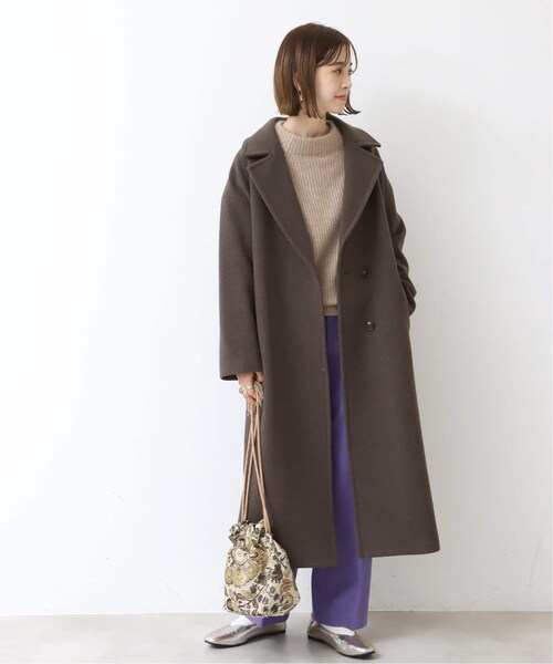 B.C STOCK(ベーセーストック)の「《追加予約》ビッグカラーコート◆(ジャケット/アウター・ホワイト A/フリー/在庫あり)」の11枚目の写真
