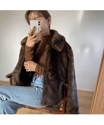 《予約販売》eco fur lady jacket/2colors_no0125