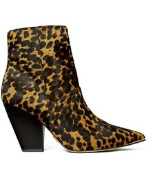 TORY BURCH | Lila Leopard-Print Calf Hair Ankle Boots (ブーツ)