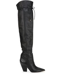 TORY BURCH | Lila Over-The-Knee Leather Scrunch Boots (ブーツ)