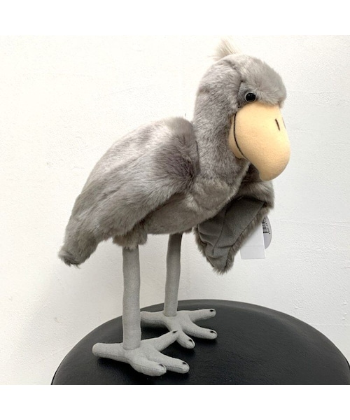 ハシビロコウ　等身大ぬいぐるみ　イエロー ハシビロコウ ぬいぐるみ 上野 好きに 等身大ハシビロコウの