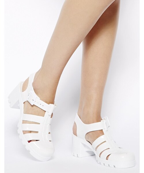 juju heeled jelly sandals