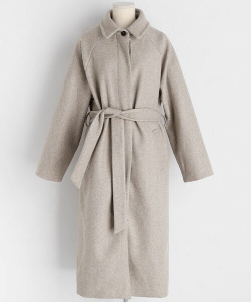 DHOLIC（ディーホリック）の「ストラップ付フライフロントコート（その他アウター・レディース・ブラック/ホワイト/ベージュ・FREE）」の3枚目の写真