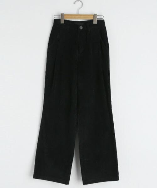 DHOLIC(ディーホリック)の「コーデュロイワイドパンツ(その他パンツ・レディース・ホワイト/ブラック/ベージュ・S/M/L)」の2枚目の写真