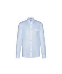 Dior x Jordan Wings Longsleeve Button Up Shirt Blue