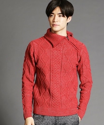 HIDEAWAYS NICOLE | 肩ファスナ－タ－トルネックニット(ニット/セーター)