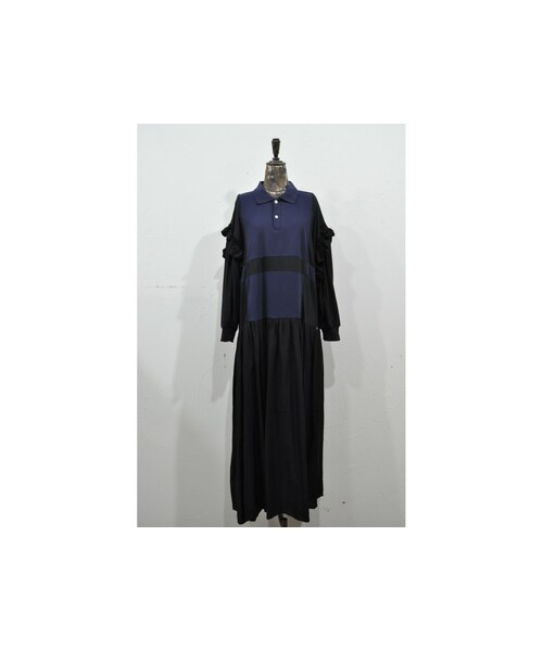 RehersalL（リハーズオール）の「ブロックロンＴワンピース（ワンピース・レディース・ブラック/ブルー/グレー・one）」の3枚目の写真