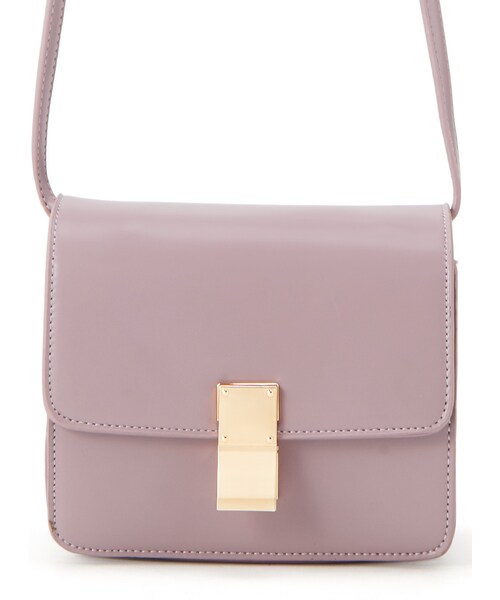 GRL（グレイル）の「スクエアショルダーバッグ（ショルダーバッグ・レディース・ブラック/カーキ/グレージュ/ラベンダー/ベージュ/ブラウン/マスタード・F）」の6枚目の写真