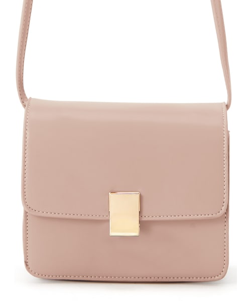 GRL（グレイル）の「スクエアショルダーバッグ（ショルダーバッグ・レディース・ブラック/カーキ/グレージュ/ラベンダー/ベージュ/ブラウン/マスタード・F）」の4枚目の写真