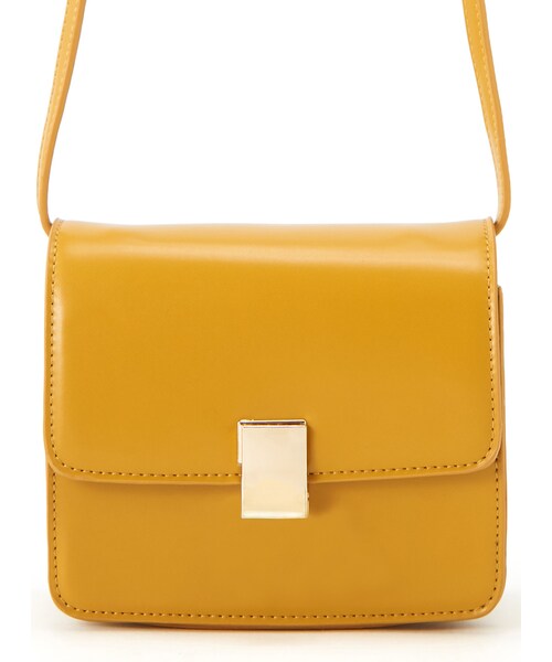 GRL（グレイル）の「スクエアショルダーバッグ（ショルダーバッグ・レディース・ブラック/カーキ/グレージュ/ラベンダー/ベージュ/ブラウン/マスタード・F）」の7枚目の写真