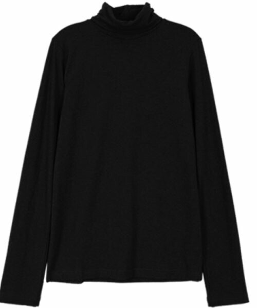 DHOLIC STYLE（ディーホリックスタイル）の「[66girls] タートルネック裏起毛Tシャツ（Tシャツ/カットソー・レディース・ホワイト/グレー/ベージュ/ブラック・FREE）」の2枚目の写真