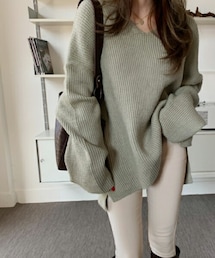 DHOLIC | [ontheriver] アクリル混Vネックニット(ニット/セーター)