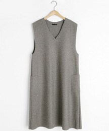 DHOLIC | 起毛Vネックスリーブレスワンピース(ワンピース)