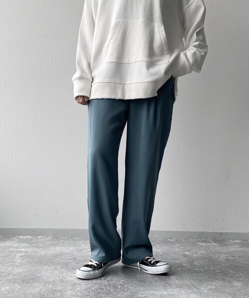 PAGEBOY（ページボーイ）の「【WEB先行予約】チンツハイウエストタックパンツ（パンツ・レディース・ブラック/グレージュ/アイスブルー・F）」の6枚目の写真