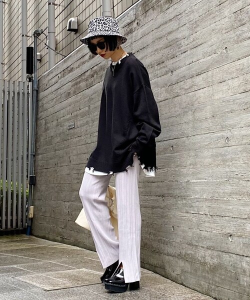 PAGEBOY（ページボーイ）の「【WEB先行予約】プリーツニットパンツ（パンツ・レディース・ブラック/グレージュ/ミントブルー・F）」の13枚目の写真