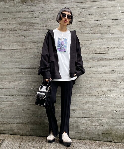 PAGEBOY（ページボーイ）の「【WEB先行予約】プリーツニットパンツ（パンツ・レディース・ブラック/グレージュ/ミントブルー・F）」の7枚目の写真