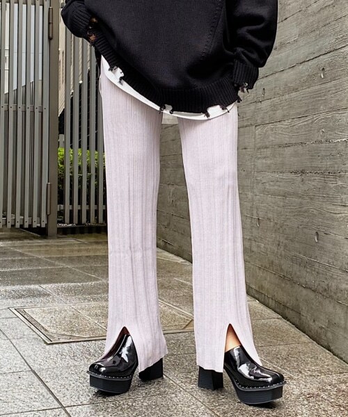 PAGEBOY（ページボーイ）の「【WEB先行予約】プリーツニットパンツ（パンツ・レディース・ブラック/グレージュ/ミントブルー・F）」の11枚目の写真