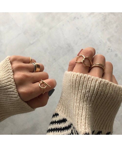 copine（コピン）の「New color!!アソートデザイン！リング6点SET【クリックポスト対象商品】（リング・レディース・その他）」の14枚目の写真