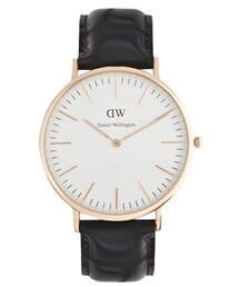 Daniel Wellington | Daniel Wellington York Rose Gold Brown Leather Strap Watch(アナログ腕時計)