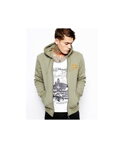 Ed hardy tiger hoodie Clearance