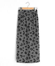 DHOLIC | レオパードロングスカート(スカート)