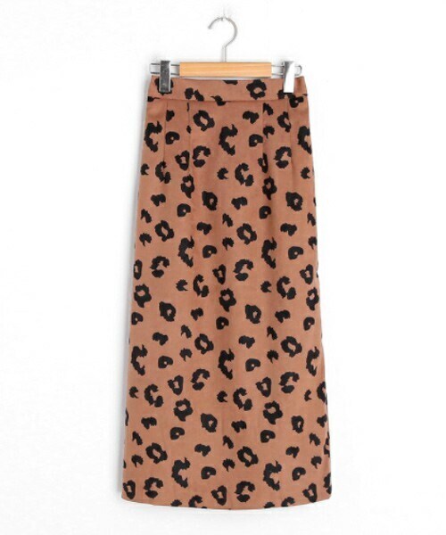 DHOLIC（ディーホリック）の「レオパードロングスカート（スカート・レディース・ホワイト/グレー/ベージュ・ONESIZE）」の3枚目の写真