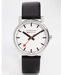 MONDAINE | Mondaine Quartz Evo Leather Strap Watch(アナログ腕時計)