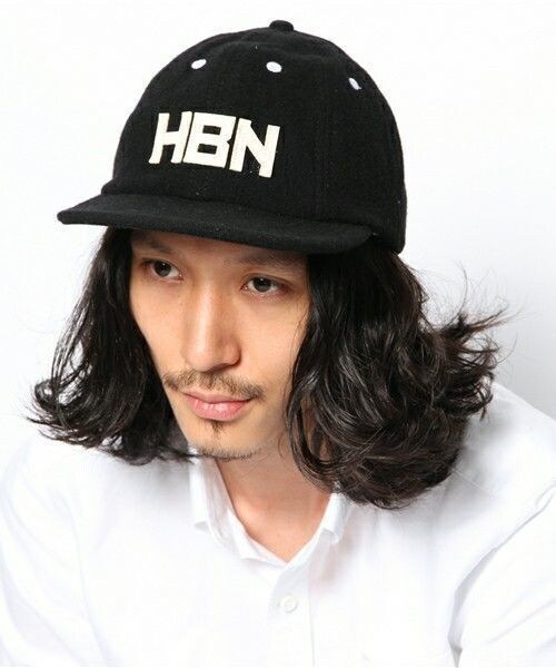 ficouture（フィクチュール）の「FICOUTURE/フィクチュール/WOOL LINEN HBN CAP（キャップ・メンズ・ブラック/ネイビー・FREE）」の2枚目の写真