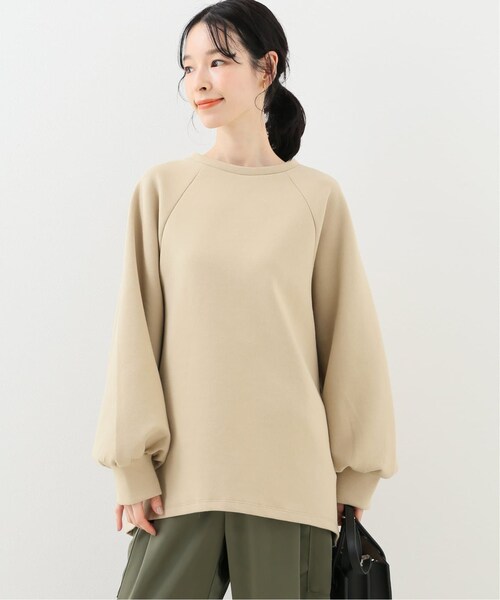 B.C STOCK(ベーセーストック)の「《追加》Wスムース バックシャンプルオーバー◆(トップス・ブラック/フリー/在庫あり)」の2枚目の写真